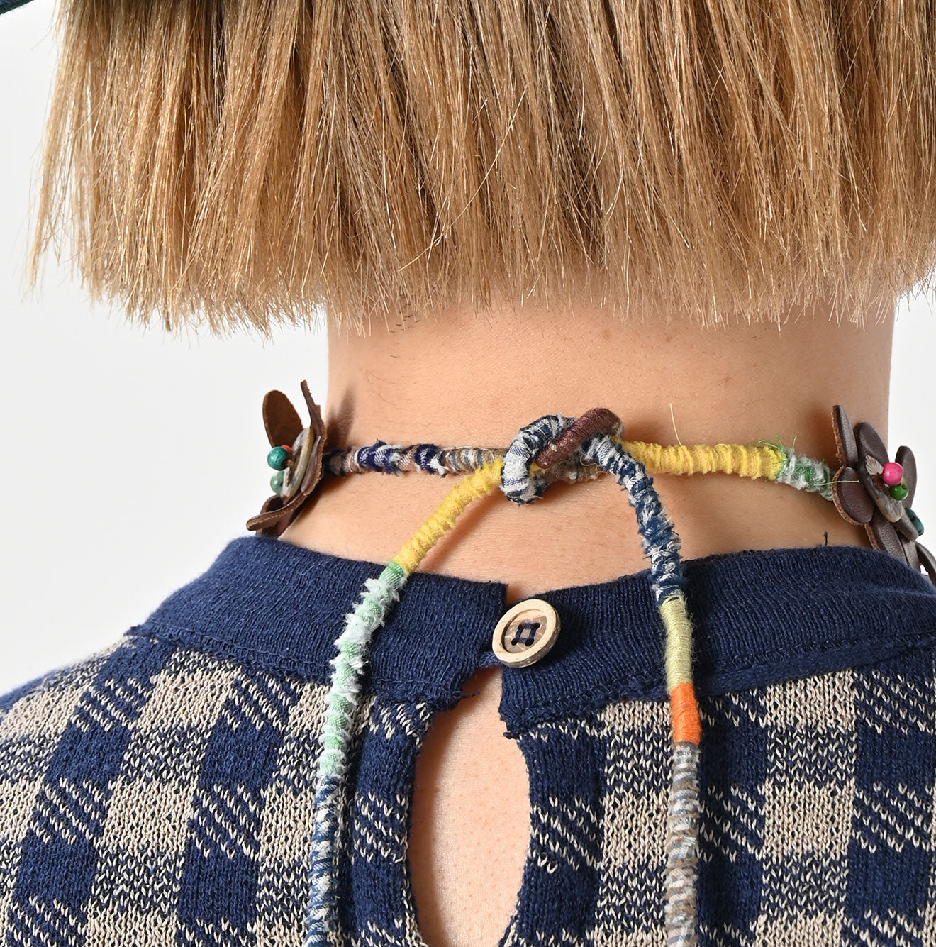 45R Leather Flower Choker - Image 5