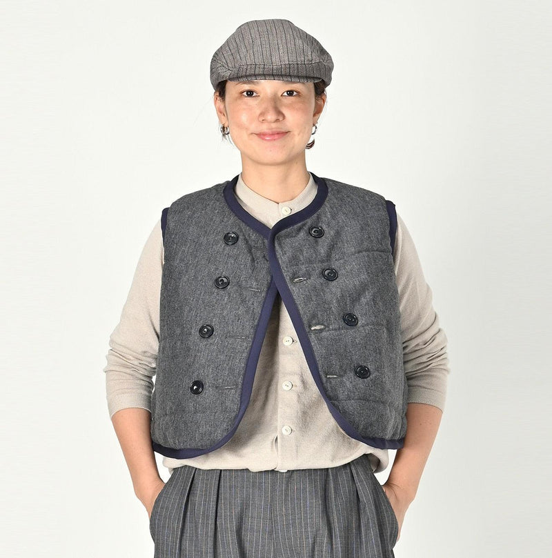 Jersey Flannel Reversible Quilt Vest - 45R by 45rpm studio