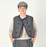 Jersey Flannel Reversible Quilt Vest - 45R by 45rpm studio