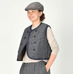 Jersey Flannel Reversible Quilt Vest - 45R by 45rpm studio