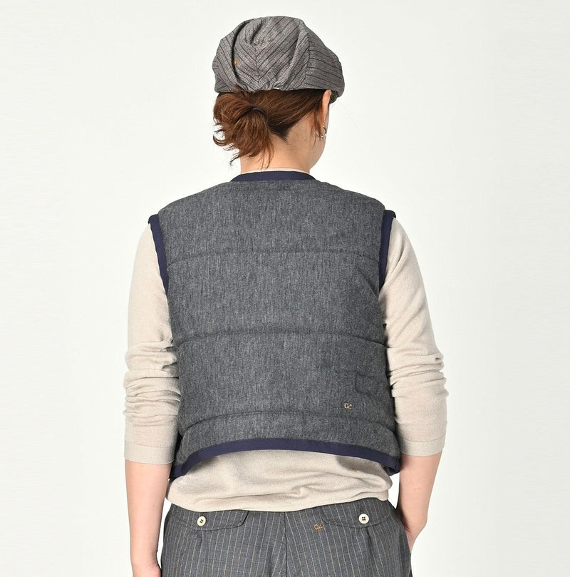 Jersey Flannel Reversible Quilt Vest - 45R by 45rpm studio