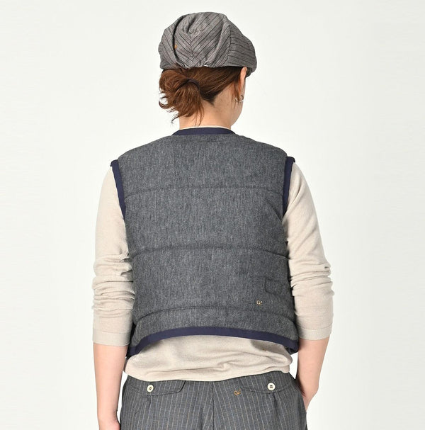 Jersey Flannel Reversible Quilt Vest - 45R by 45rpm studio