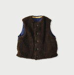 45R Wool Boa x Nylon Vest