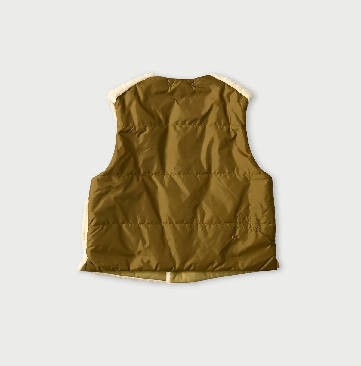 45R Wool Boa x Nylon Vest