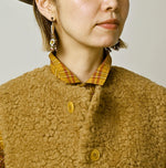 45R Wool Boa x Nylon Vest