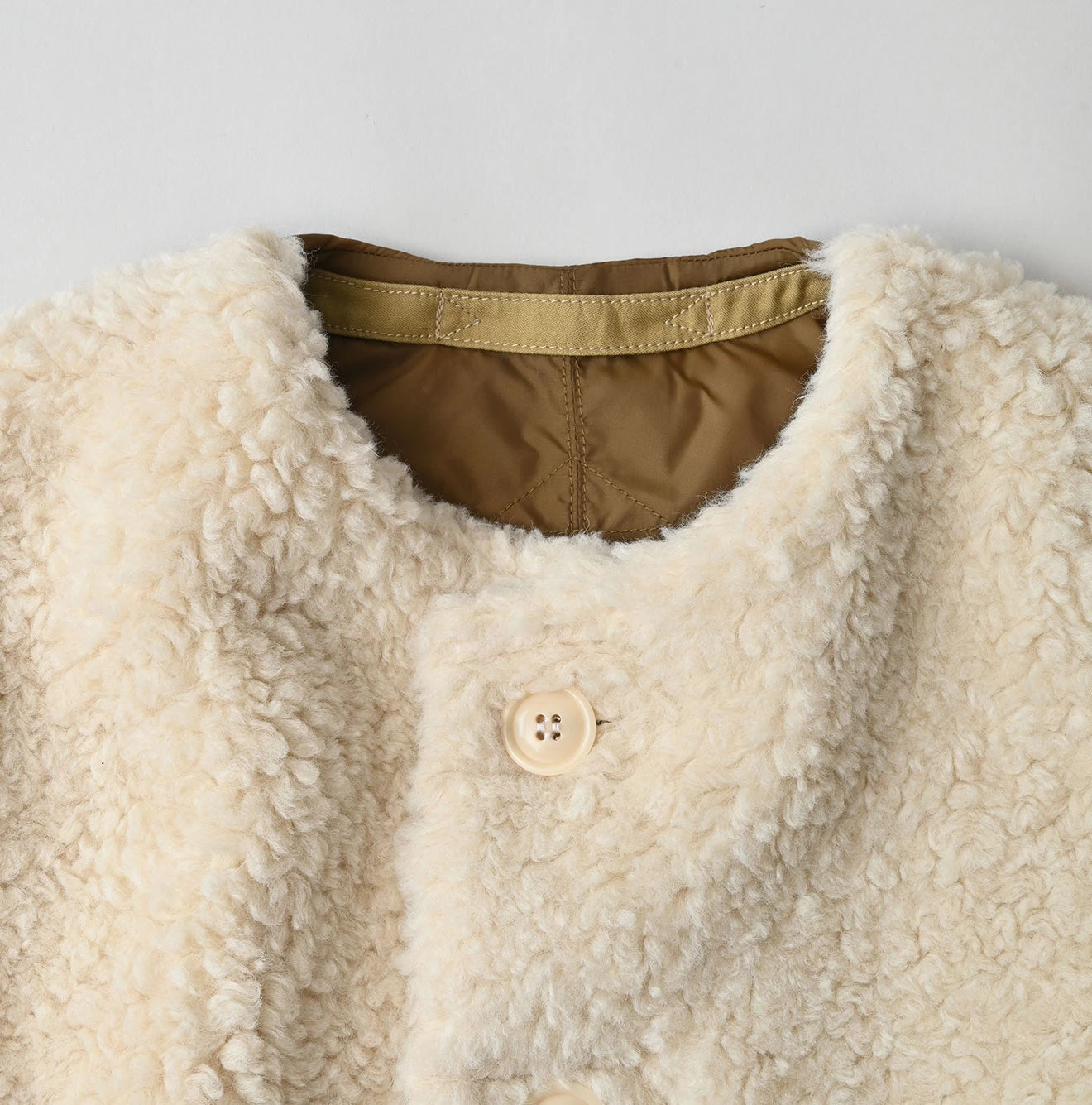 45R Wool Boa x Nylon Vest - Image 21