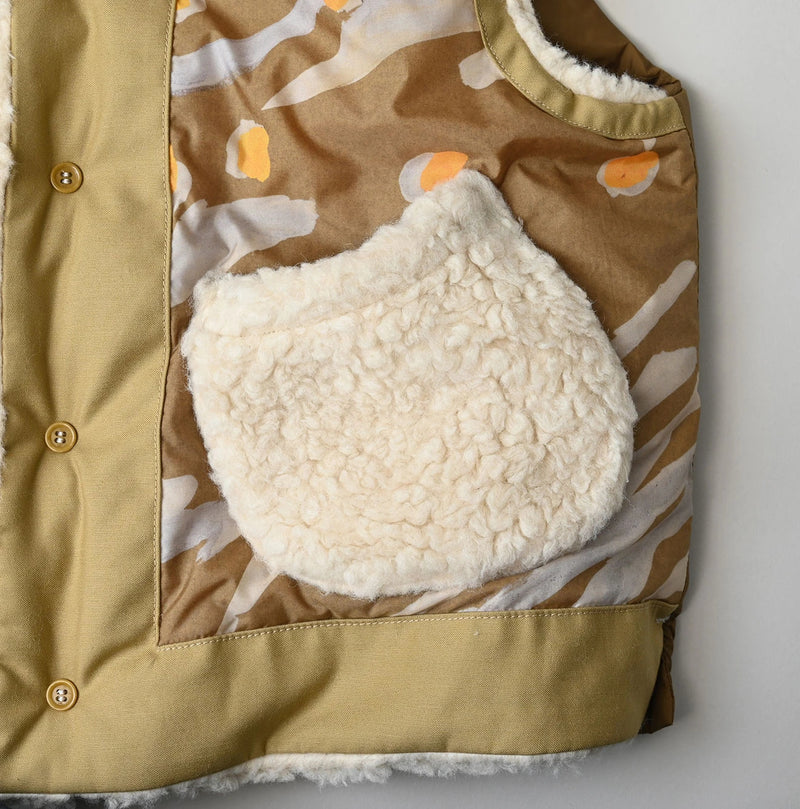 45R Wool Boa x Nylon Vest - Image 27