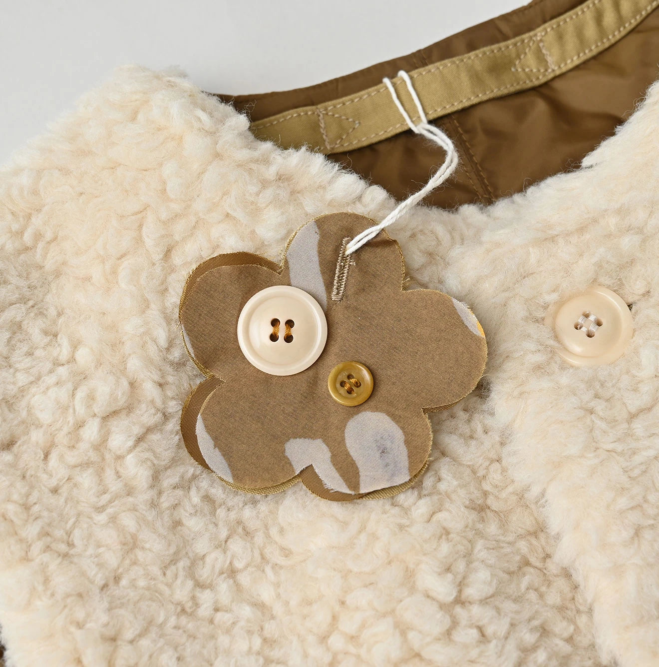 45R Wool Boa x Nylon Vest