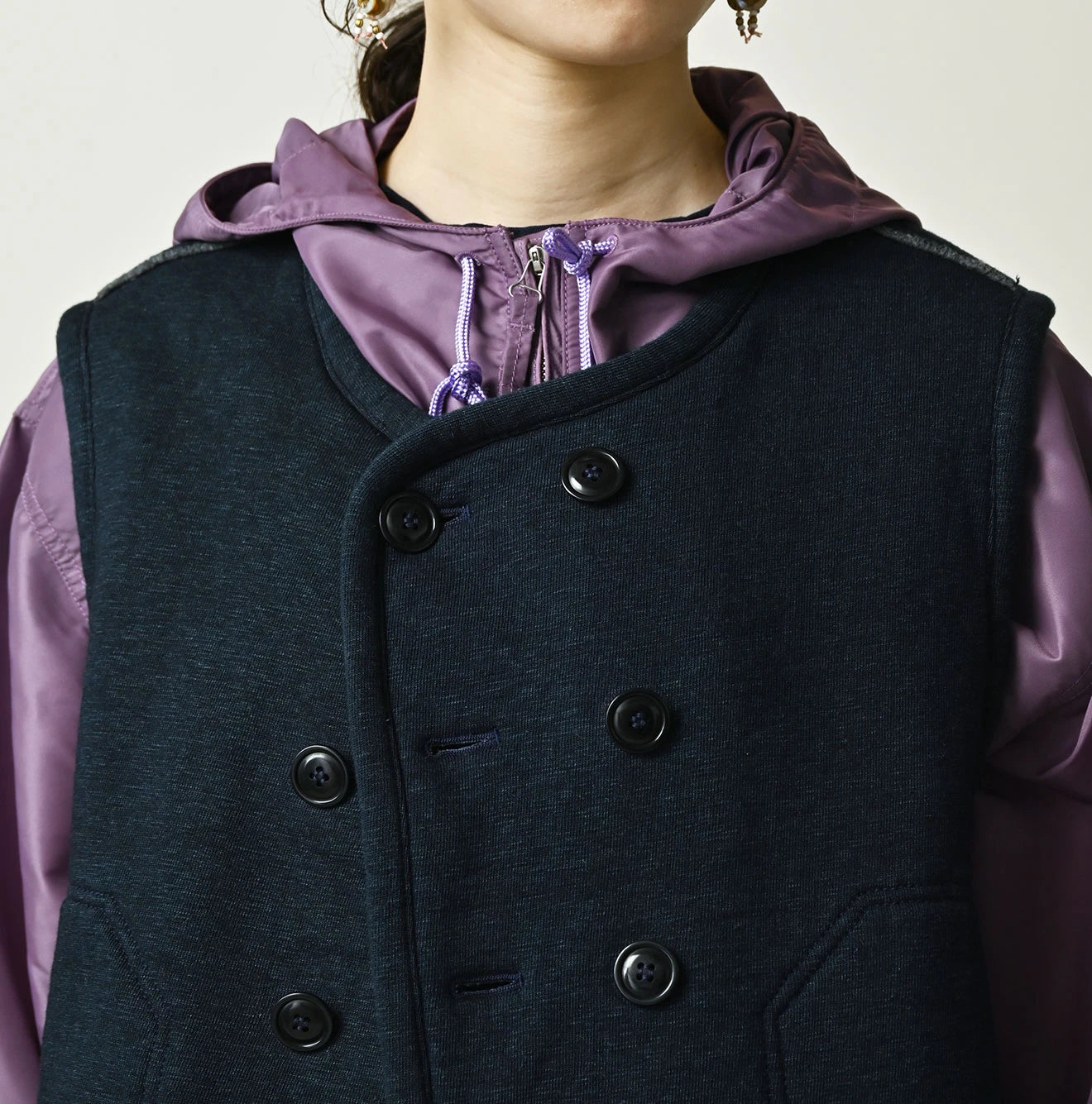45R Hokkaido Cotton Fleece Mini Vest - Image 6