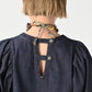 45R 45 Petit Denim Puff Sleeve Blouse