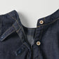 45R 45 Petit Denim Puff Sleeve Blouse