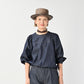 45R 45 Petit Denim Puff Sleeve Blouse