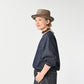 45R 45 Petit Denim Puff Sleeve Blouse