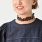 45R 45 Petit Denim Puff Sleeve Blouse
