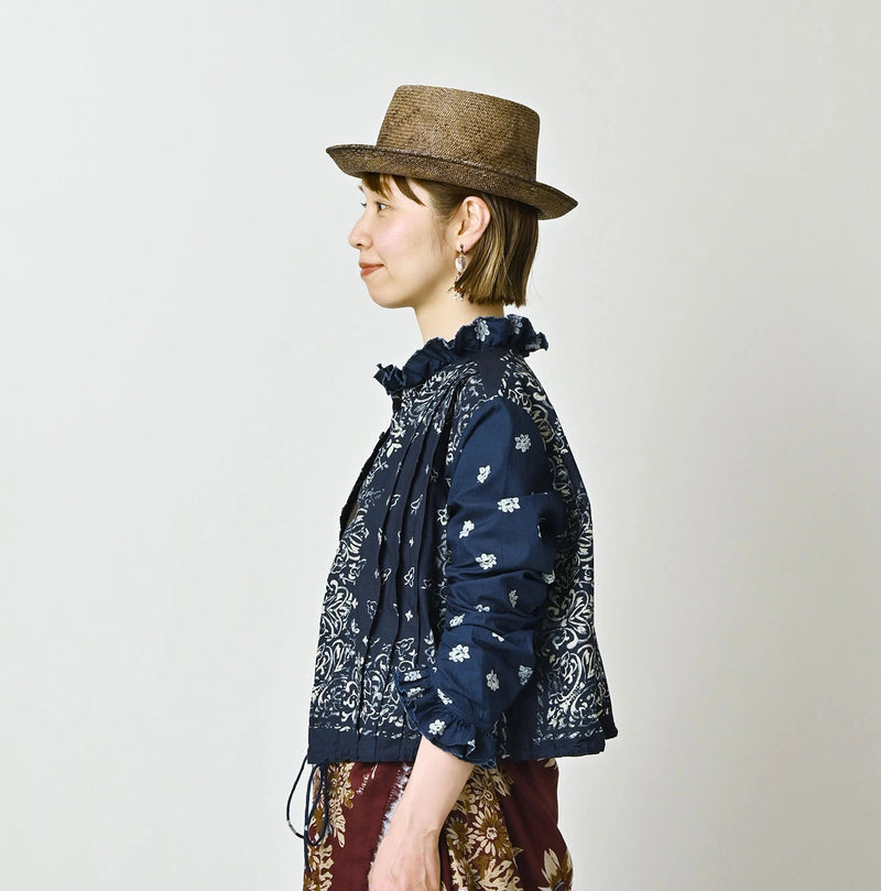 45R Indigo Bandana Mix à la Mode Patchwork Tallulah Blouse - Image 4