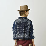 45R Indigo Bandana Mix à la Mode Patchwork Tallulah Blouse