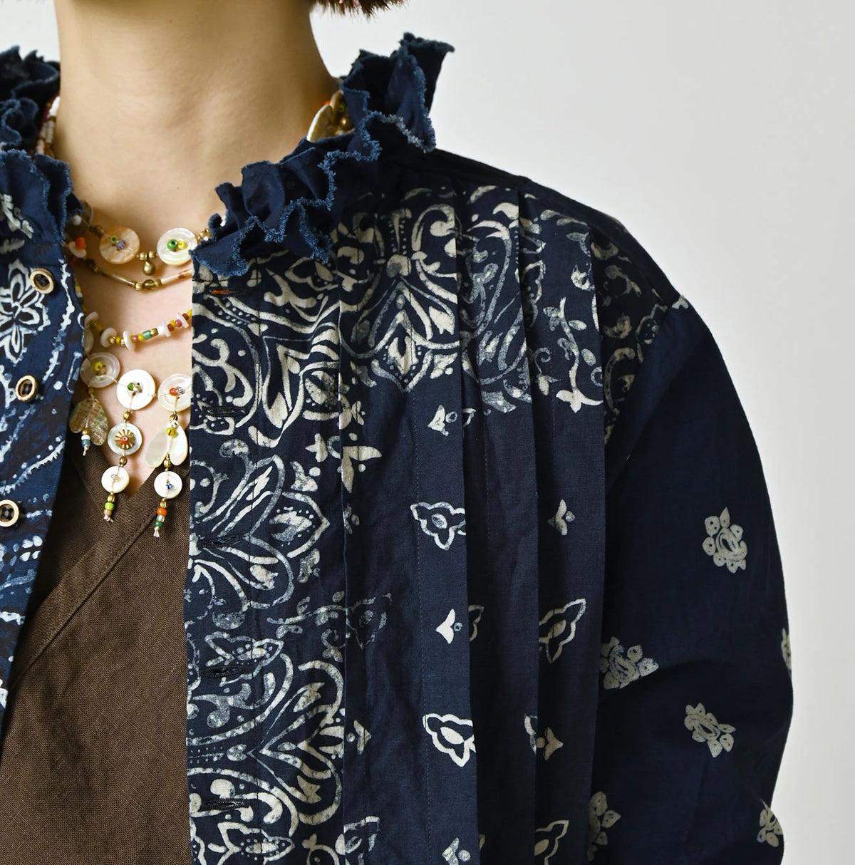 45R Indigo Bandana Mix à la Mode Patchwork Tallulah Blouse