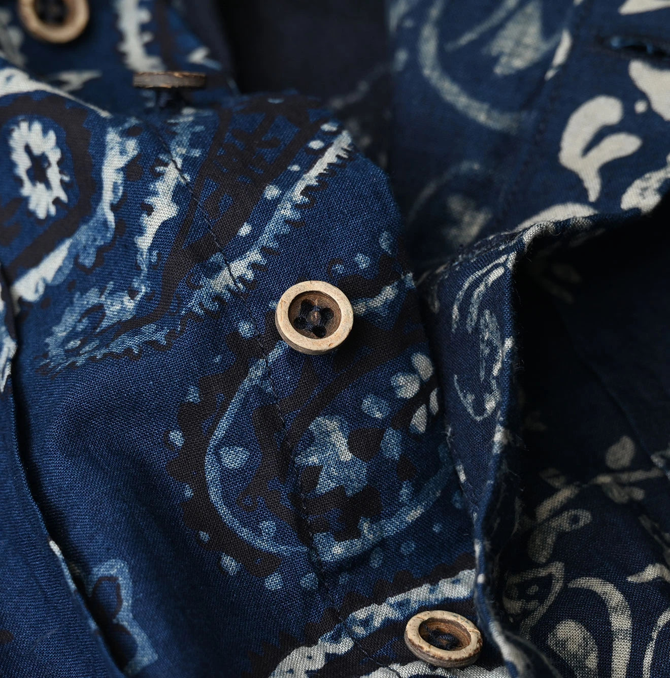 45R Indigo Bandana Mix à la Mode Patchwork Tallulah Blouse - Image 16