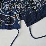45R Indigo Bandana Mix à la Mode Patchwork Tallulah Blouse