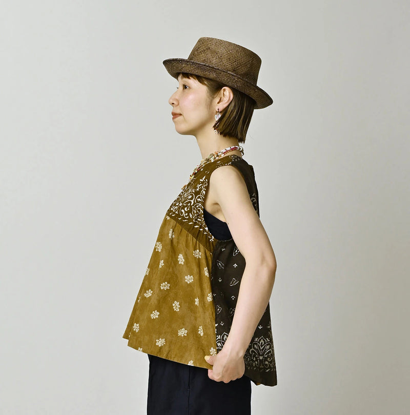 45R Bandana Mix à la Mode Sleeveless Top - Image 4