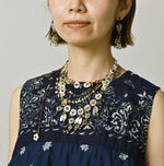 45R Indigo Bandana Mix à la Mode Sleeveless Top