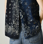 45R Indigo Bandana Mix à la Mode Sleeveless Top
