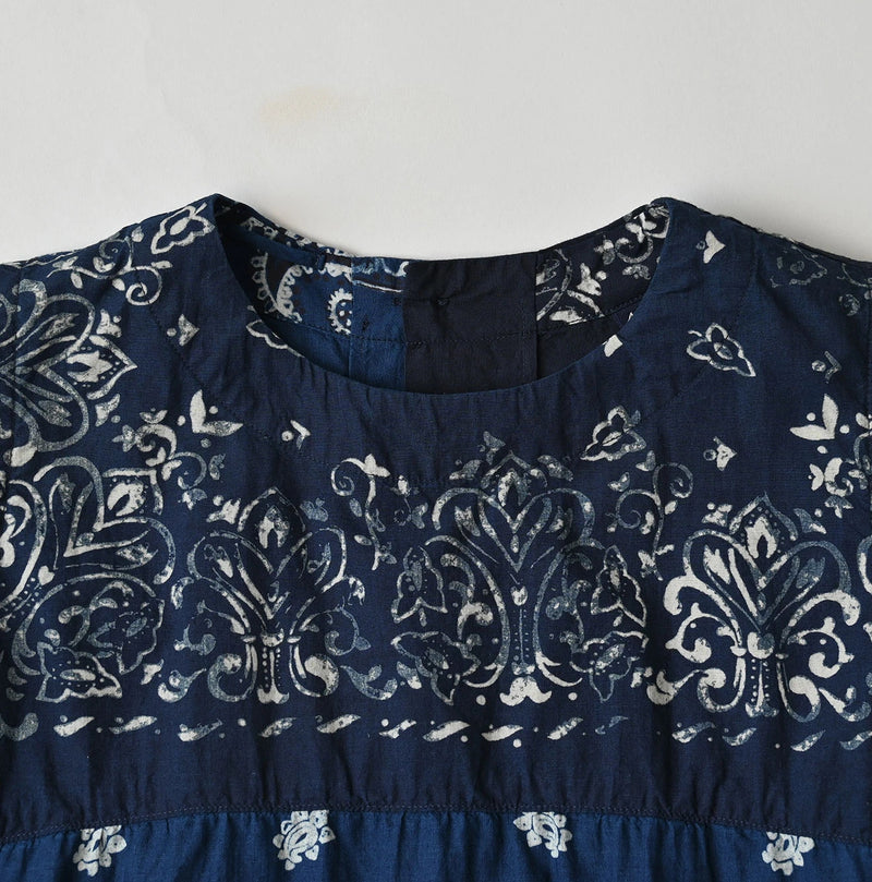 45R Indigo Bandana Mix à la Mode Sleeveless Top - Image 13