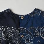 45R Indigo Bandana Mix à la Mode Sleeveless Top
