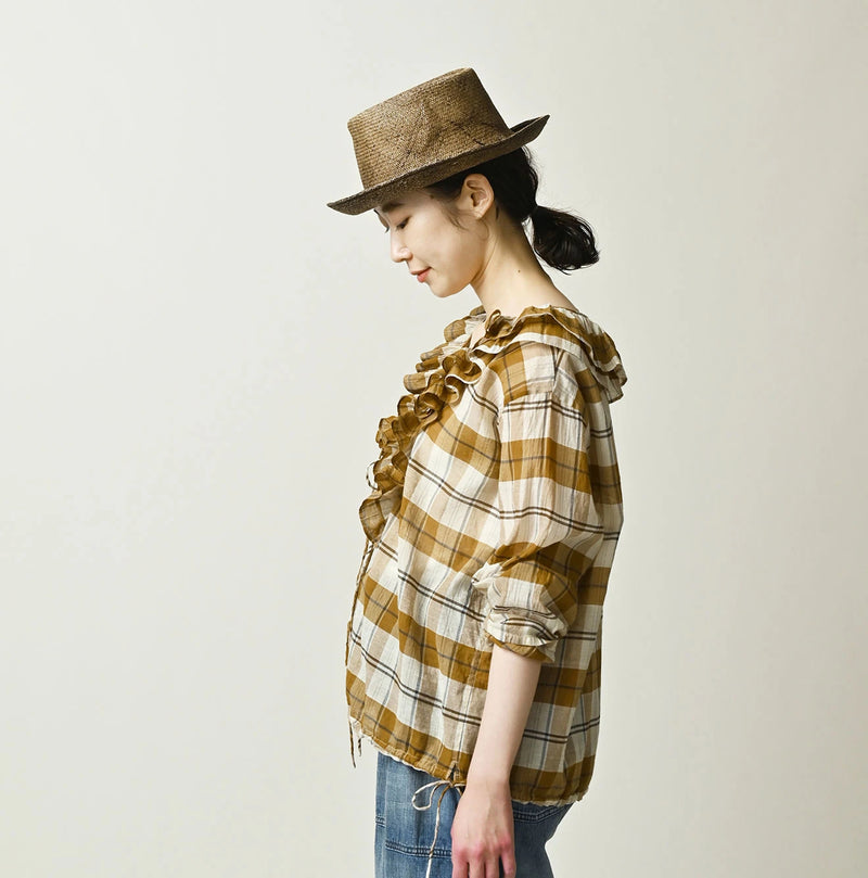 45R Feather Khadi Silk Frill de T-shirt - Image 4