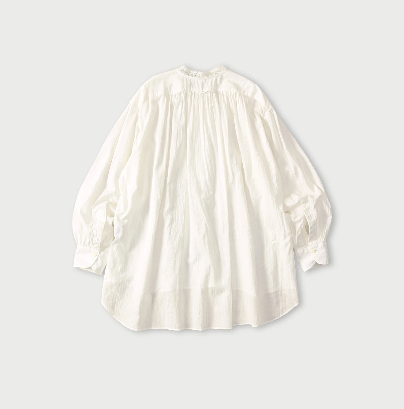 45R Khadi Lace Tuck Smock Blouse - Image 11