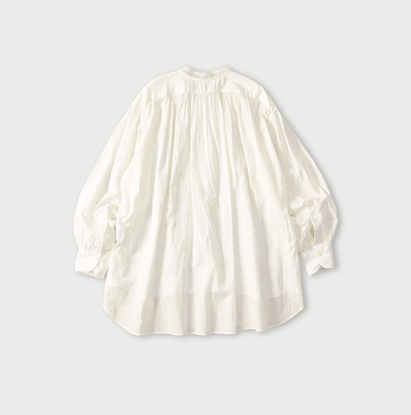45R Khadi Lace Tuck Smock Blouse - Image 11