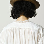 45R Khadi Lace Tuck Smock Blouse