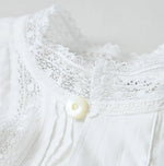 45R Khadi Lace Tuck Smock Blouse