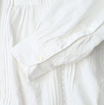 45R Khadi Lace Tuck Smock Blouse