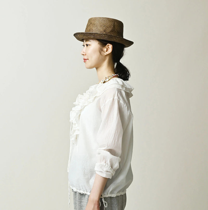 45R Feather Khadi Silk Frill de T-shirt - Image 4