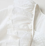 45R Feather Khadi Silk Frill de T-shirt