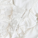 45R Feather Khadi Silk Frill de T-shirt