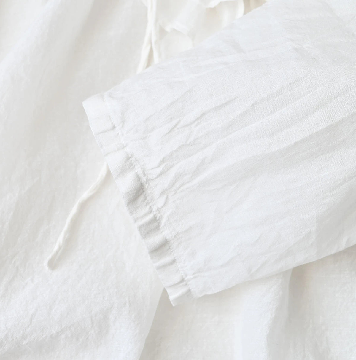 45R Feather Khadi Silk Frill de T-shirt