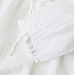 45R Feather Khadi Silk Frill de T-shirt