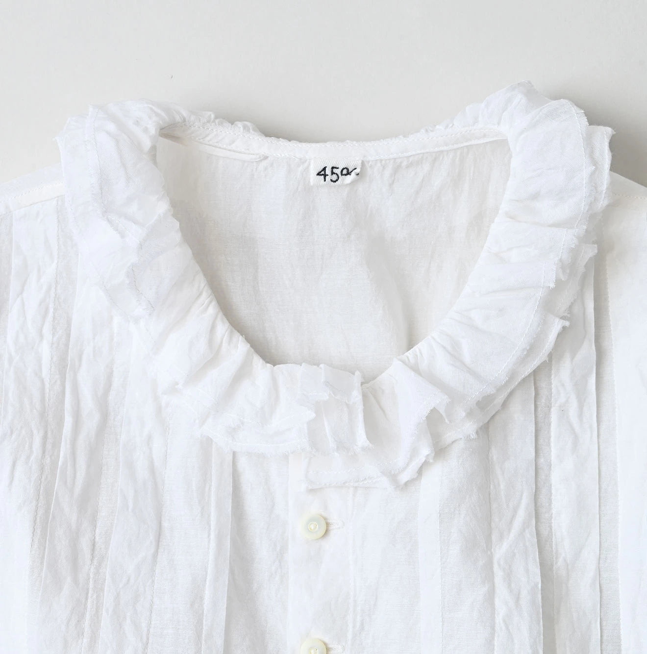 45R Feather Khadi Silk Talula Blouse - Image 13