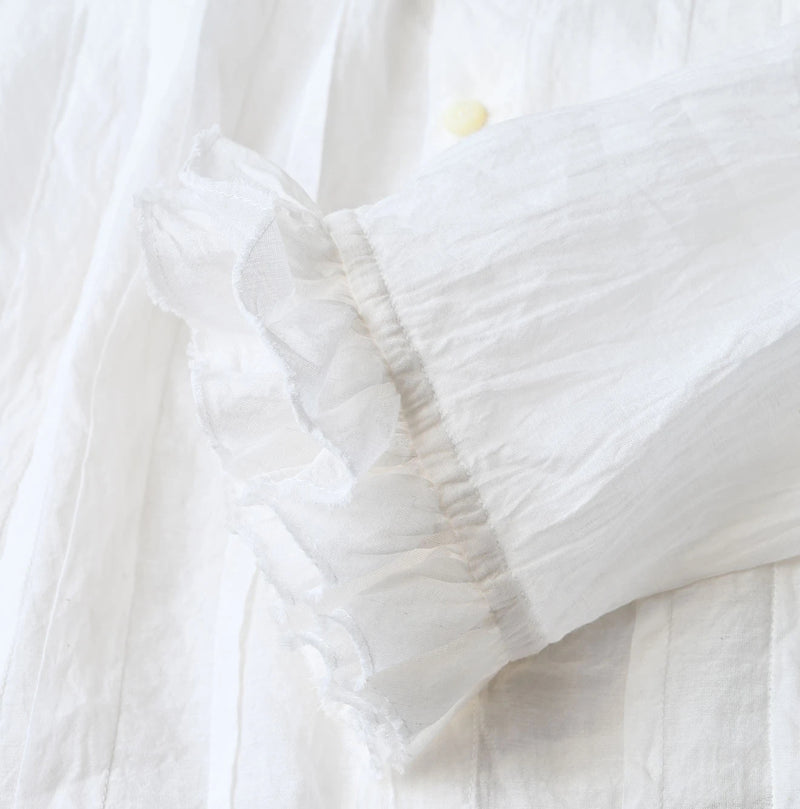 45R Feather Khadi Silk Talula Blouse - Image 16