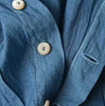 45R Ai Indigo Feather Khadi Silk Talula Blouse