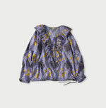 45R Saffron Block Print Frill de T-shirt