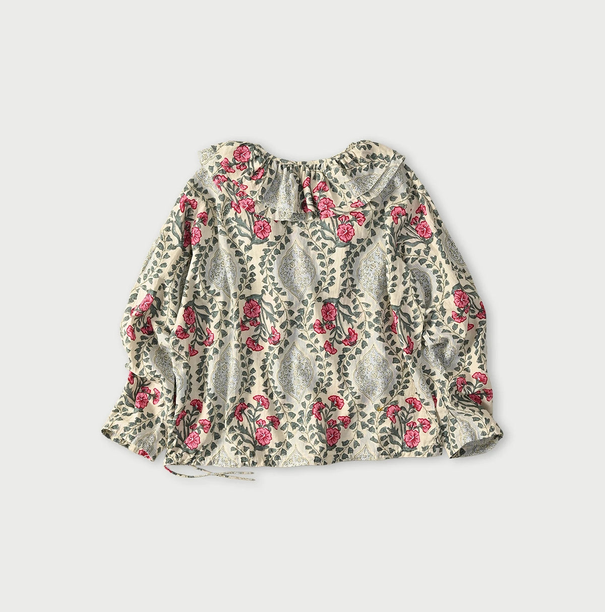 45R Saffron Block Print Frill de T-shirt