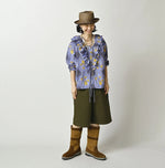 45R Saffron Block Print Frill de T-shirt
