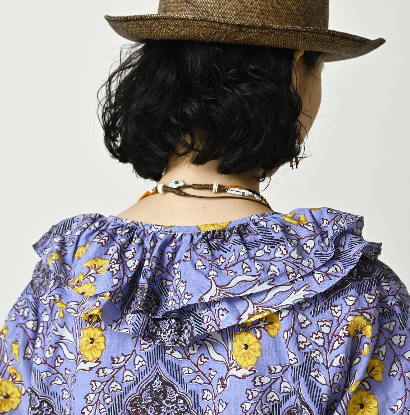 45R Saffron Block Print Frill de T-shirt - Image 9