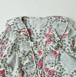 45R Saffron Block Print Frill de T-shirt