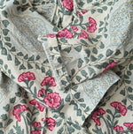 45R Saffron Block Print Frill de T-shirt