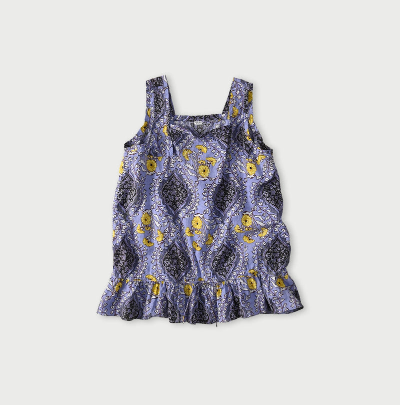 45R Saffron Block Print de Sleeveless Top - Image 2