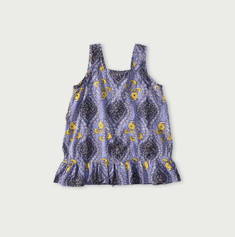 45R Saffron Block Print de Sleeveless Top - Image 13